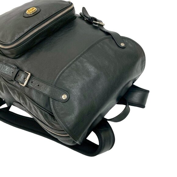 GUCCI Black Leather Backpack - Picture 4 of 10
